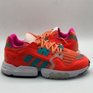 Adidas Women's Torsion Light Orange Pink Sneakers